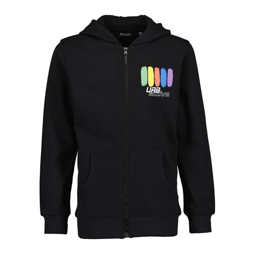Blue Seven Bluza 623063 X Czarny Regular Fit ze sklepu MODIVO w kategorii Bluzy chłopięce - zdjęcie 182756630