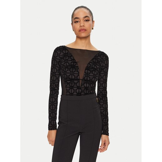 Elisabetta Franchi Body BO-011-47E2 Czarny Slim Fit ze sklepu MODIVO w kategorii Bluzki damskie - zdjęcie 182756660