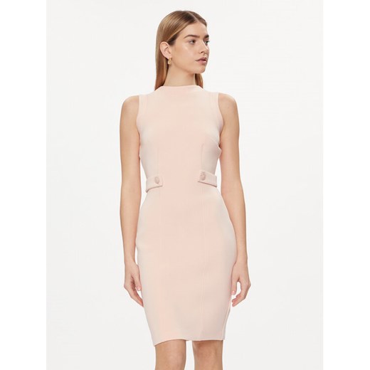 Guess Sukienka codzienna W4GK89 K7UW2 Różowy Slim Fit ze sklepu MODIVO w kategorii Sukienki - zdjęcie 182756663