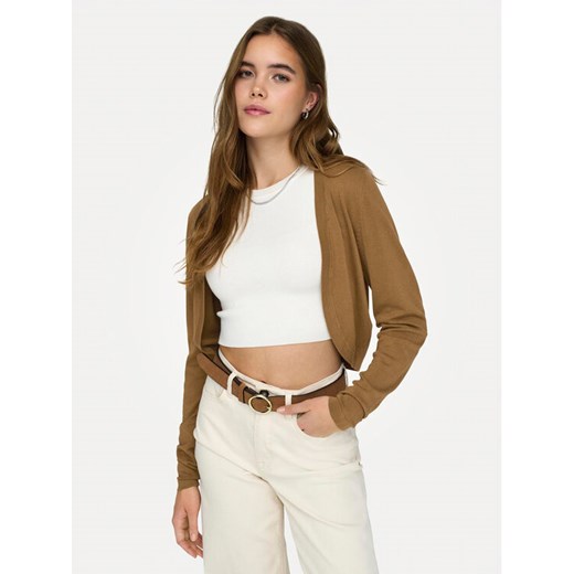 JDY Kardigan Basica 15325076 Brązowy Regular Fit ze sklepu MODIVO w kategorii Swetry damskie - zdjęcie 182756671
