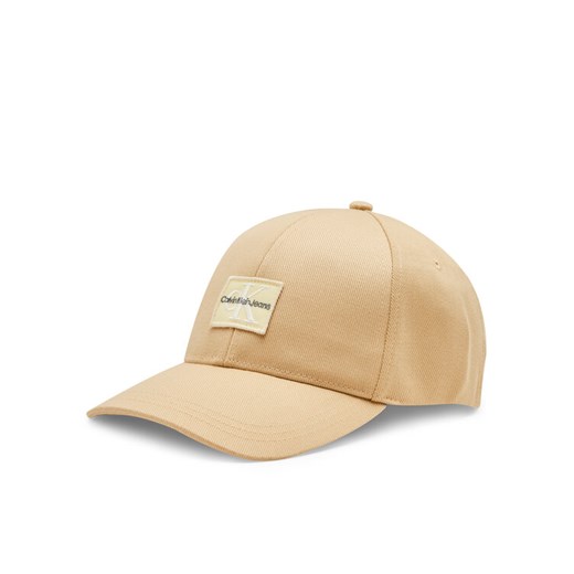 Calvin Klein Jeans Czapka z daszkiem Mono Logo Patch Cap K60K612381 Beżowy ze sklepu MODIVO w kategorii Czapki z daszkiem damskie - zdjęcie 182756681