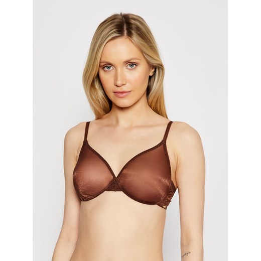 Gossard Biustonosz z fiszbiną Glossies Sheer Moulded 6271 Brązowy ze sklepu MODIVO w kategorii Biustonosze - zdjęcie 182756750