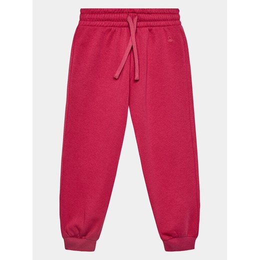 United Colors Of Benetton Spodnie dresowe 39M2CF022 Różowy Regular Fit ze sklepu MODIVO w kategorii Spodnie dziewczęce - zdjęcie 182756814