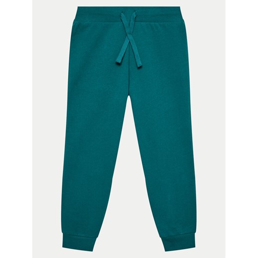 United Colors Of Benetton Spodnie dresowe 3J68CF01P Zielony Regular Fit ze sklepu MODIVO w kategorii Spodnie chłopięce - zdjęcie 182756840