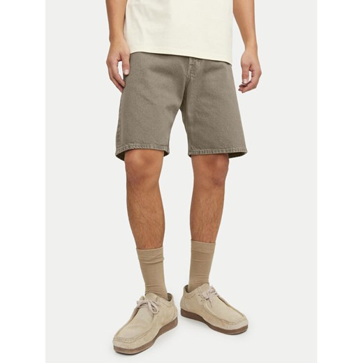 Jack&Jones Szorty jeansowe Tony 12249043 Beżowy Loose Fit ze sklepu MODIVO w kategorii Spodenki męskie - zdjęcie 182756883