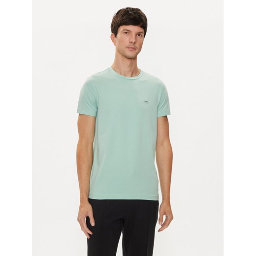 Calvin Klein T-Shirt K10K112724 Zielony Slim Fit ze sklepu MODIVO w kategorii T-shirty męskie - zdjęcie 182756933