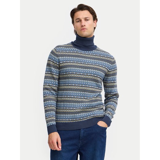 Blend Golf 20717856 Niebieski Regular Fit ze sklepu MODIVO w kategorii Swetry męskie - zdjęcie 182756941