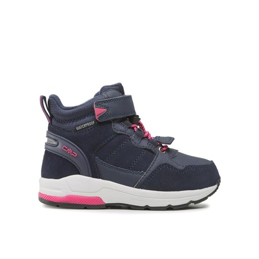 CMP Sneakersy Kids Hadil Leather Wp Urban Shoes 3Q84524 Granatowy ze sklepu MODIVO w kategorii Buty zimowe dziecięce - zdjęcie 182756953