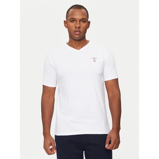 Aeronautica Militare T-Shirt AM1UTI002 Biały Regular Fit ze sklepu MODIVO w kategorii T-shirty męskie - zdjęcie 182757003
