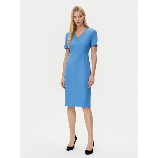 BOSS Sukienka codzienna Damaisa 50490044 Niebieski Slim Fit ze sklepu MODIVO w kategorii Sukienki - zdjęcie 182757010