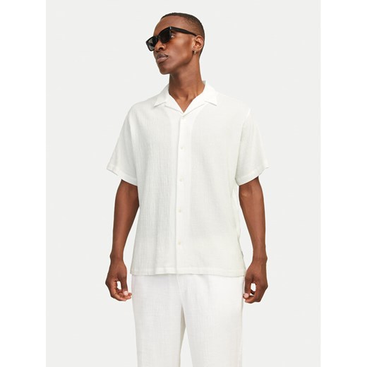Jack&Jones Koszula Luke 12255781 Biały Relaxed Fit ze sklepu MODIVO w kategorii Koszule męskie - zdjęcie 182757104