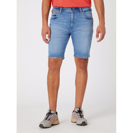 Wrangler Szorty jeansowe W11C84Z94 112330706 Niebieski Slim Fit Wrangler 30 MODIVO