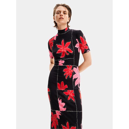 Desigual Sukienka letnia Quebec 24SWVK40 Czarny Regular Fit ze sklepu MODIVO w kategorii Sukienki - zdjęcie 182757141