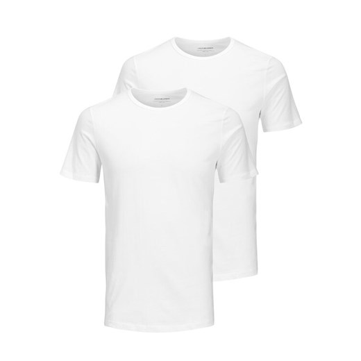 Jack&Jones Komplet 2 t-shirtów Basic Crew Neck 12133913 Biały Regular Fit ze sklepu MODIVO w kategorii T-shirty męskie - zdjęcie 182757174