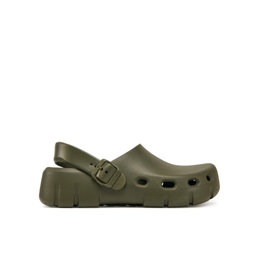 Birkenstock Klapki Birki-Flow EVA 1028741 Khaki ze sklepu MODIVO w kategorii Klapki damskie - zdjęcie 182757190