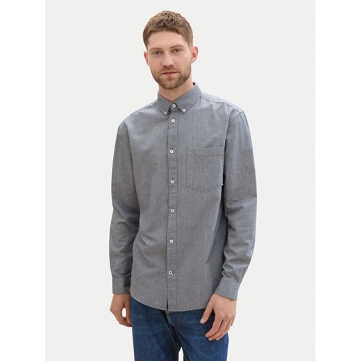 Tom Tailor Koszula 1042640 Szary Regular Fit ze sklepu MODIVO w kategorii Koszule męskie - zdjęcie 182757204