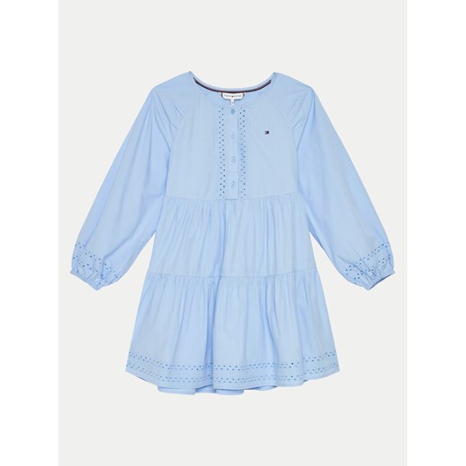 Tommy Hilfiger Sukienka codzienna KG0KG08022 Niebieski Regular Fit ze sklepu MODIVO w kategorii Sukienki dziewczęce - zdjęcie 182757220