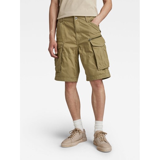 G-Star Raw Szorty materiałowe D08566-D387-B212 Zielony Relaxed Fit ze sklepu MODIVO w kategorii Spodenki męskie - zdjęcie 182757231