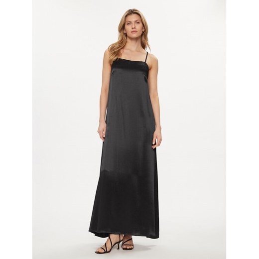 Fracomina Sukienka letnia FS24SD3006W45101 Czarny Loose Fit ze sklepu MODIVO w kategorii Sukienki - zdjęcie 182757244