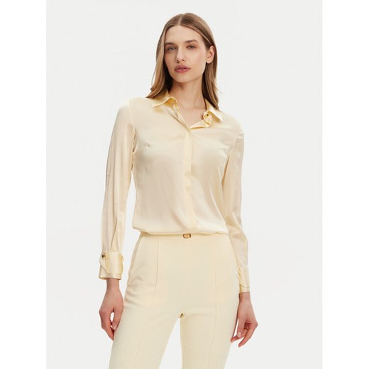 Elisabetta Franchi Koszula CA-101-51E2-V420 Żółty Regular Fit ze sklepu MODIVO w kategorii Koszule damskie - zdjęcie 182757322