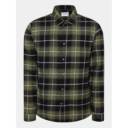 Lindbergh Koszula 30-203224 Zielony Slim Fit ze sklepu MODIVO w kategorii Koszule męskie - zdjęcie 182757323