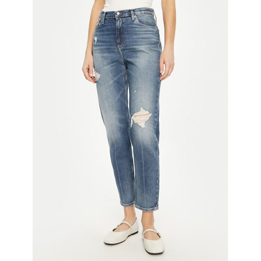 Calvin Klein Jeans Jeansy J20J224513 Niebieski Mom Fit ze sklepu MODIVO w kategorii Jeansy damskie - zdjęcie 182757333