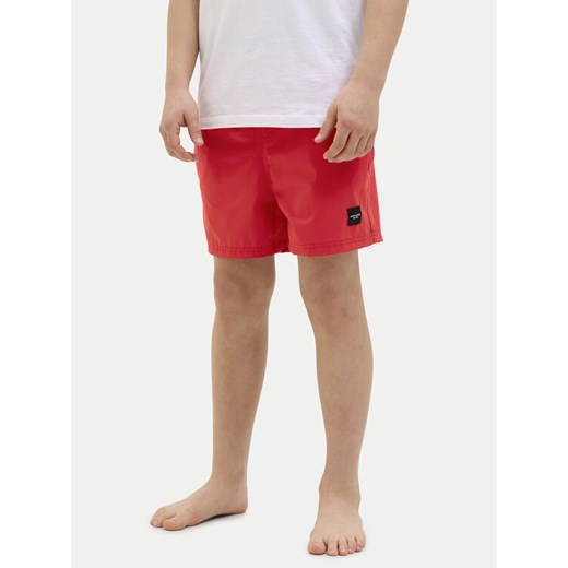 Jack&Jones Junior Szorty kąpielowe Maui 12273847 Czerwony Regular Fit ze sklepu MODIVO w kategorii Kąpielówki chłopięce - zdjęcie 182757362
