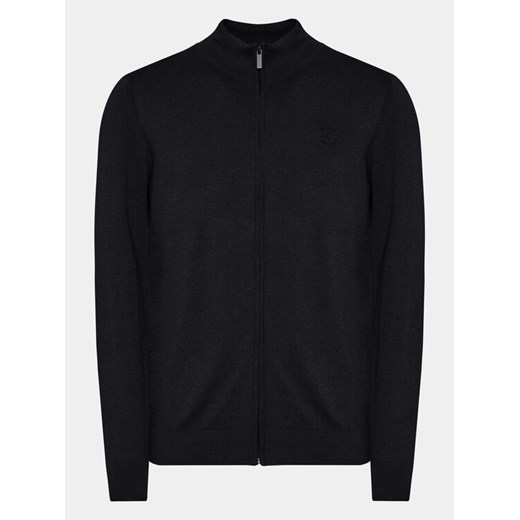 INDICODE Kardigan Tos 35-700 Czarny Regular Fit ze sklepu MODIVO w kategorii Swetry męskie - zdjęcie 182757421