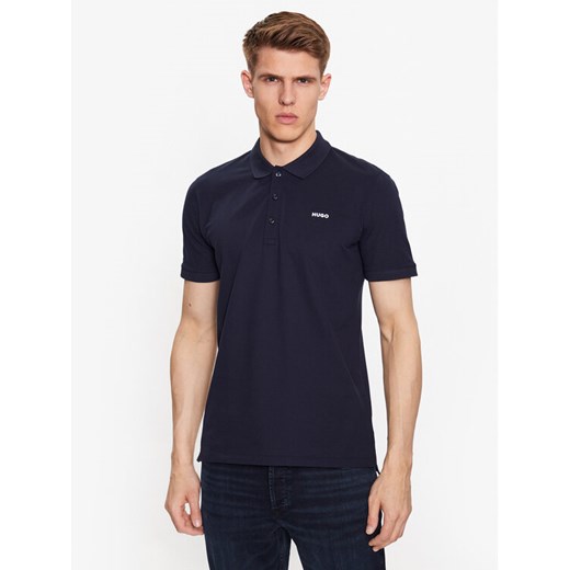 Hugo Polo 50470547 Granatowy Slim Fit ze sklepu MODIVO w kategorii T-shirty męskie - zdjęcie 182757442