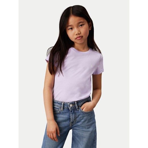 Calvin Klein Jeans Komplet 2 t-shirtów Monogram IG0IG01258 M Kolorowy Slim Fit ze sklepu MODIVO w kategorii Bluzki dziewczęce - zdjęcie 182757480