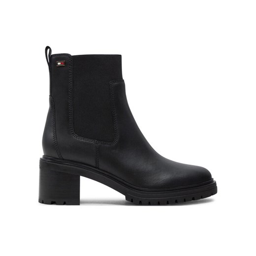 Tommy Hilfiger Sztyblety FW0FW08163 Czarny ze sklepu MODIVO w kategorii Botki - zdjęcie 182757494