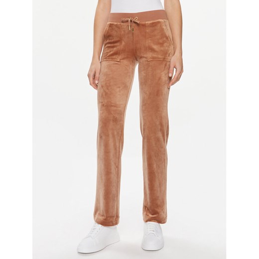 Juicy Couture Spodnie dresowe Del Ray JCAP180G Brązowy Regular Fit ze sklepu MODIVO w kategorii Spodnie damskie - zdjęcie 182757510