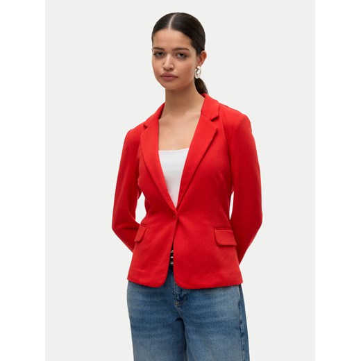 Vero Moda Marynarka Julia 10154123 Czerwony Regular Fit ze sklepu MODIVO w kategorii Marynarki damskie - zdjęcie 182757634