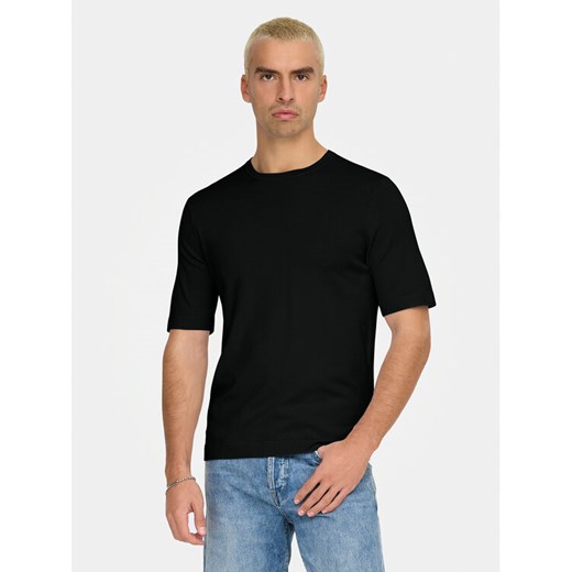 Only & Sons T-Shirt Wyler 22022928 Czarny Regular Fit ze sklepu MODIVO w kategorii T-shirty męskie - zdjęcie 182757653