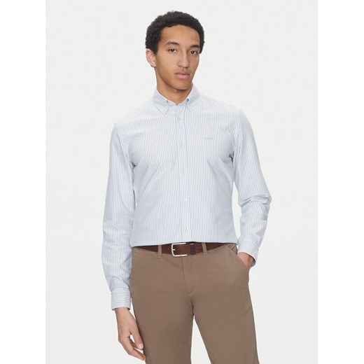 BOSS Koszula Roan 50520275 Błękitny Slim Fit ze sklepu MODIVO w kategorii Koszule męskie - zdjęcie 182757731