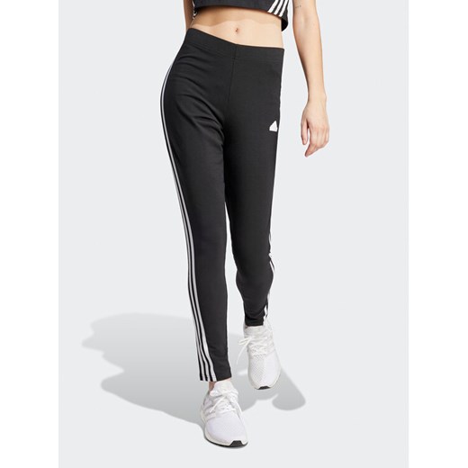 adidas Legginsy Future Icons 3-Stripes IP1570 Czarny Slim Fit ze sklepu MODIVO w kategorii Spodnie damskie - zdjęcie 182757743