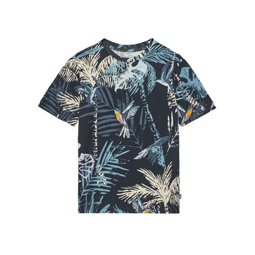 Jack&Jones Junior T-Shirt Hawaii 12269894 Granatowy Regular Fit ze sklepu MODIVO w kategorii T-shirty chłopięce - zdjęcie 182757751