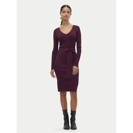 Vero Moda Sukienka dzianinowa Saba 10309320 Fioletowy Slim Fit Vero Moda XL MODIVO