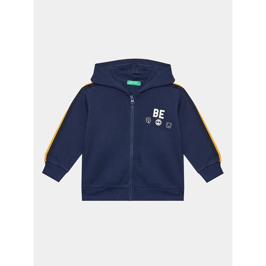 United Colors Of Benetton Bluza 3J68G502A Granatowy Regular Fit ze sklepu MODIVO w kategorii Bluzy chłopięce - zdjęcie 182757782