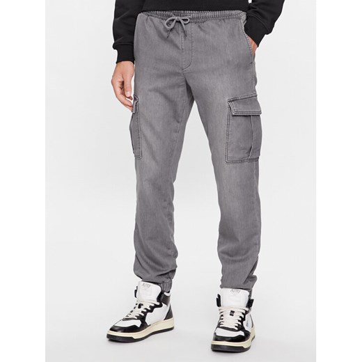 Only & Sons Spodnie materiałowe 22027402 Szary Regular Fit ze sklepu MODIVO w kategorii Spodnie męskie - zdjęcie 182757790