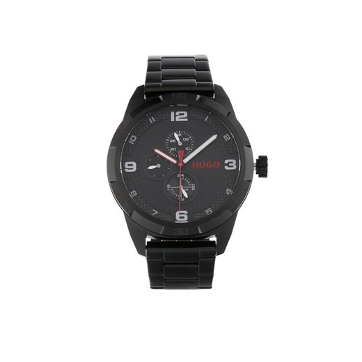 Hugo Zegarek Grip 1530279 Czarny ze sklepu MODIVO w kategorii Zegarki - zdjęcie 182757840