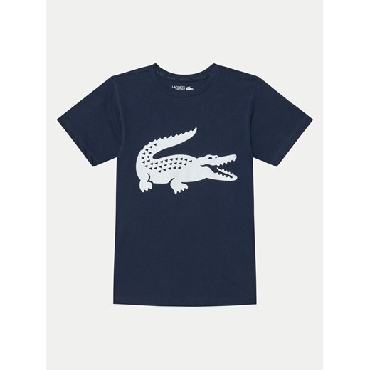 Lacoste T-Shirt TJ2910 Granatowy Regular Fit ze sklepu MODIVO w kategorii T-shirty chłopięce - zdjęcie 182757842