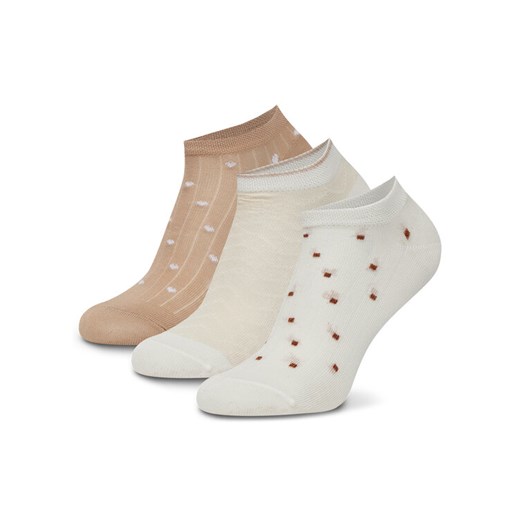 Nine West Skarpety KR_NW_FRESITA_Z_SS25 (3 PACK) Beżowy ze sklepu MODIVO w kategorii Skarpetki damskie - zdjęcie 182757860