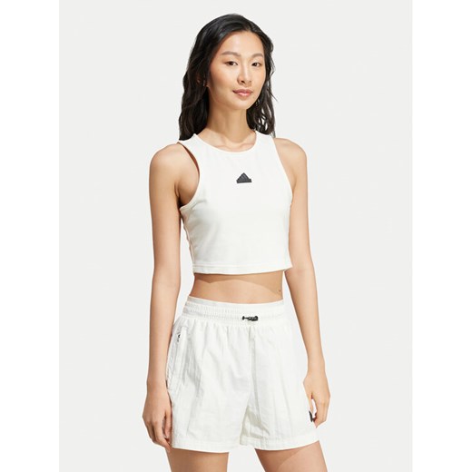 adidas Top City Escape JD8185 Biały Slim Fit ze sklepu MODIVO w kategorii Bluzki damskie - zdjęcie 182757944