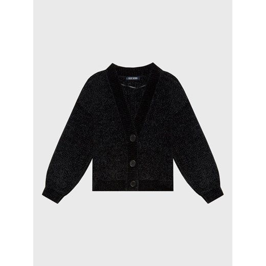 Blue Seven Kardigan 576175 Czarny Regular Fit ze sklepu MODIVO w kategorii Swetry dziewczęce - zdjęcie 182757960
