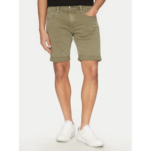 G-Star Raw Szorty jeansowe Elto D10481-C258 G567 Zielony ze sklepu MODIVO w kategorii Spodenki męskie - zdjęcie 182757962