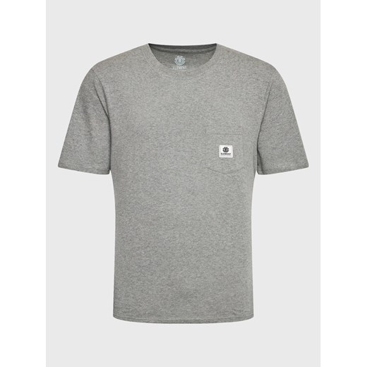 Element T-Shirt Basic Pocket Label ELYKT00116 Szary Regular Fit ze sklepu MODIVO w kategorii T-shirty męskie - zdjęcie 182757963
