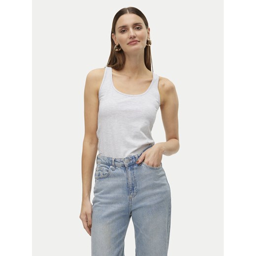 Vero Moda Top Lulu 10323756 Szary Regular Fit ze sklepu MODIVO w kategorii Bluzki damskie - zdjęcie 182757972