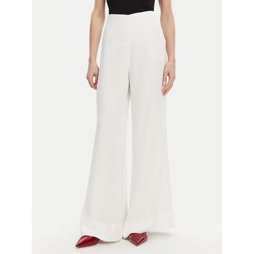 ACCESS FASHION Spodnie palazzo 53-5136-117 Biały Regular Fit ze sklepu MODIVO w kategorii Spodnie damskie - zdjęcie 182758064