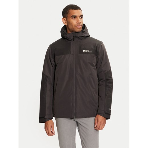 Jack Wolfskin Kurtka outdoor Jasper Ins A61872 Czarny Regular Fit ze sklepu MODIVO w kategorii Kurtki męskie - zdjęcie 182758143